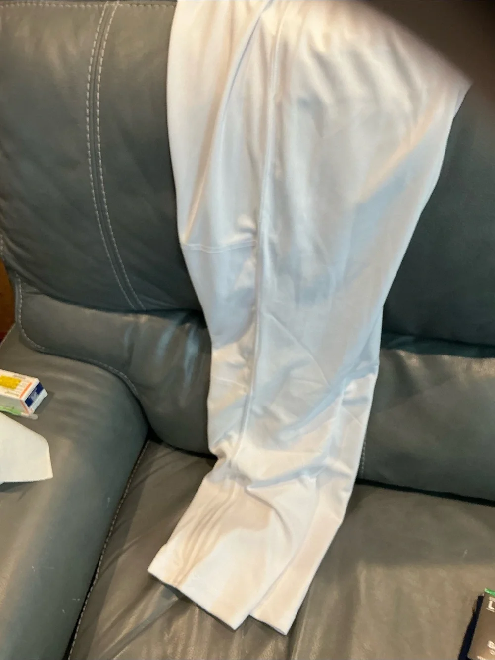 Champro Men's White Baseball Pants Large New with tags and Adidas Navy socks L